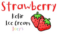 Strawberry Kefir Ice Cream